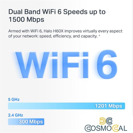 Sistema Mesh Wi-Fi 6 AX1500 3 Pack Mercusys