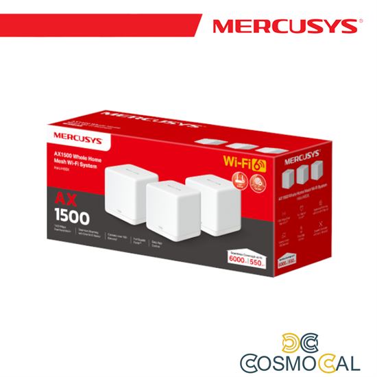 Sistema Mesh Wi-Fi 6 AX1500 3 Pack Mercusys