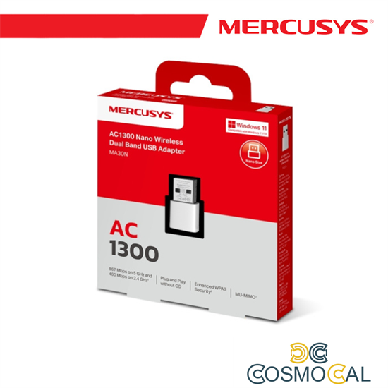Mercusys Nano Scheda Wireless Dual Band AC1300 USB - MA30N