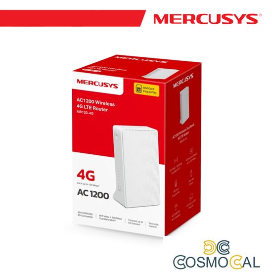 Mercusys Router 4G LTE Wi-Fi Dual Band AC1200