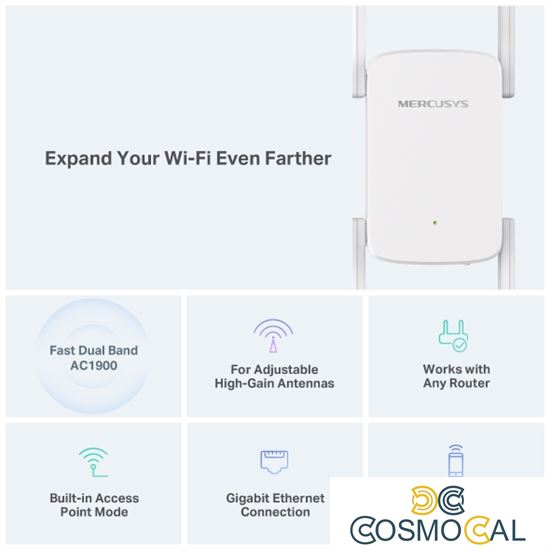 Mercusys Range Extender Wi-Fi 6 AC1900 1 Gig. port - ME50G