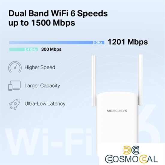Mercusys AX1500 Wi-Fi 6 Range Extender Dual Band - ME60X