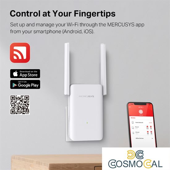 Mercusys Range Extender Wi-Fi 6 AX1800 1 Gig. port - ME70X