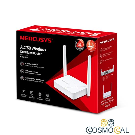 Router Wireless Dual Band AC750 - Agile Config - Mercusys