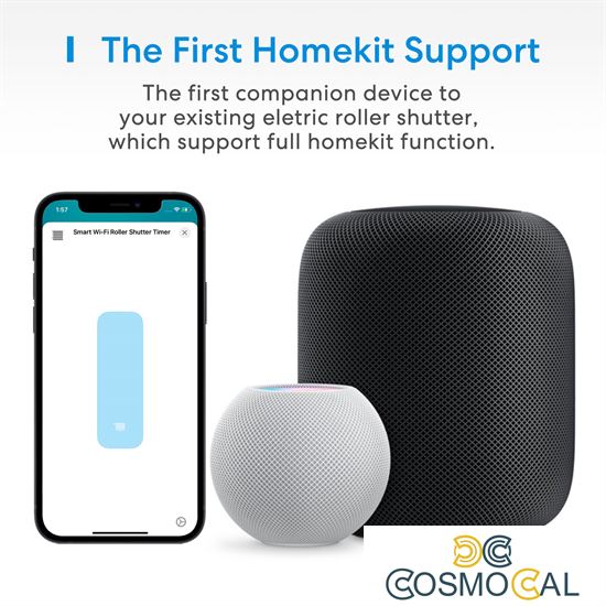 Meross Pulsante Smart Wi-Fi a muro per tapparelle - 220V - Apple