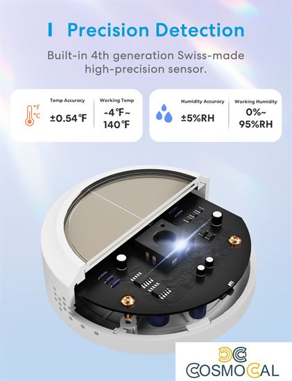 Meross KIT Sensore Temperatura&Umidità Smart  RF + Hub Wi-Fi - A