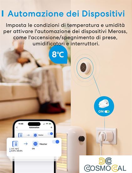 Meross Sensore Temperatura&Umidità Smart RF - Apple HomeKit