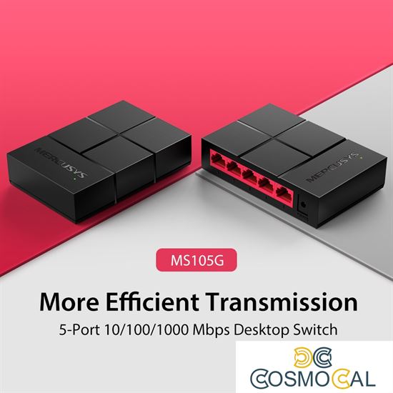 Switch Desktop 5-Porte 10/100/1000Mbps - Mercusys MS105G