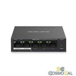 Switch Desktop 5 porte 10/100/1000 PoE+  - Mercusys MS105GP