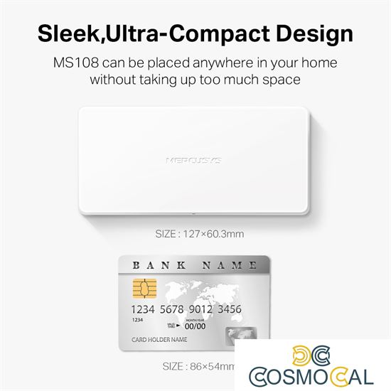 Switch Desktop 8-Porte 10/100Mbps - Mercusys MS108