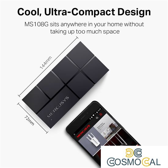 Mercusys Switch Desktop 8-Porte 10/100/1000Mbps - MS108G