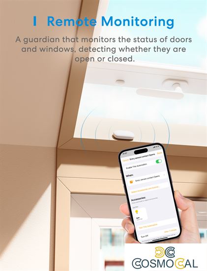 Meross KIT Sensore Porte&Finestre Smart RF+ Hub Wi-Fi Apple Home