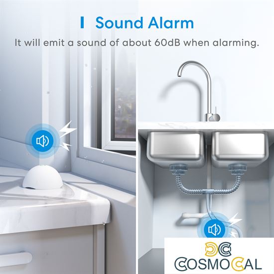 Meross KIT Sensore Allagamento Smart RF + Hub Wi-Fi Apple HomeKi