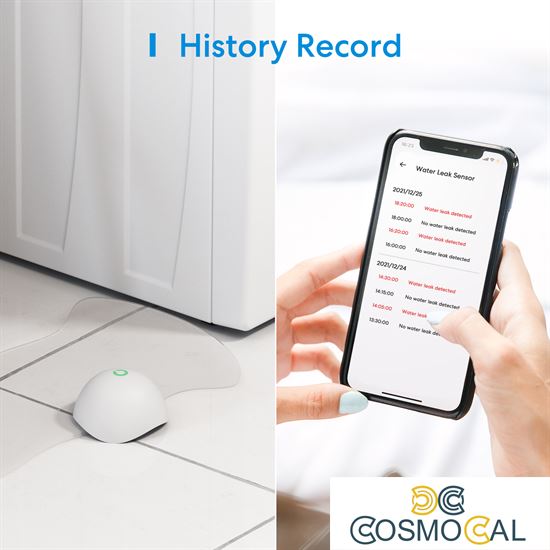 Meross KIT Sensore Allagamento Smart RF + Hub Wi-Fi Apple HomeKi