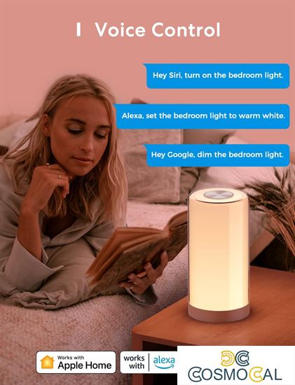 Meross Lampada da comodino a Led Wi-Fi RGBWW dimm Apple HomeKit