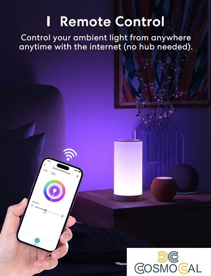 Meross Lampada da comodino a Led Wi-Fi RGBWW dimm Apple HomeKit