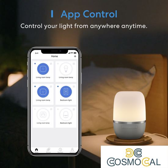 Meross Lampada da comodino a Led Mini Wi-Fi RGBWW dimm Apple Hom