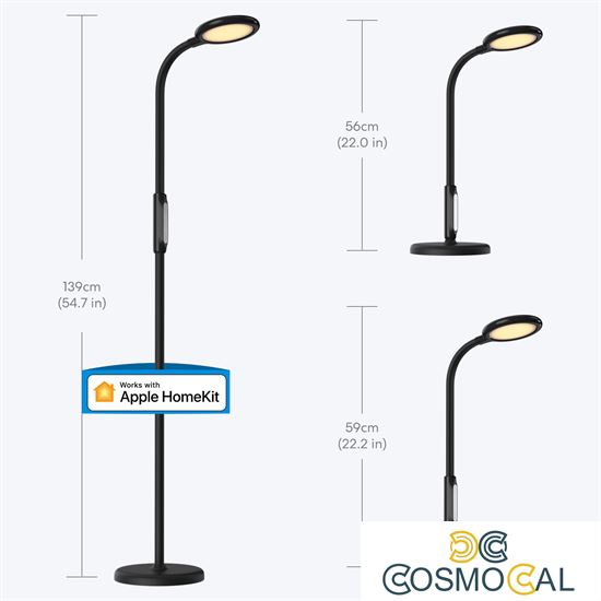 Meross Lampada da pavimento 3in1 Wi-Fi CCT Bianco dinam. dimm Ap