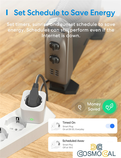 Meross Presa Schuko Wi-Fi con controllo energia - Non HomeKit