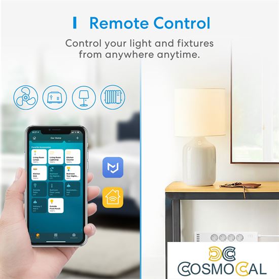 Meross Multipresa Wi-Fi Schuko 4 uscite + 4USB Apple HomeKit