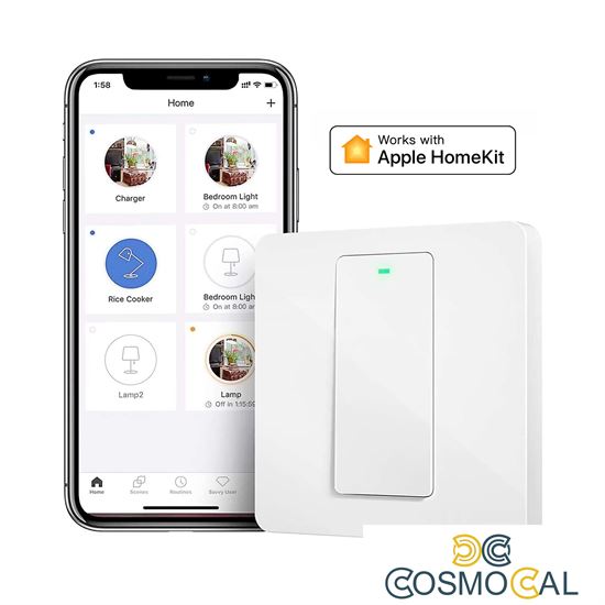 Meross Interruttore a parete Wi-Fi Smart - 220V / 1 WAY - Apple