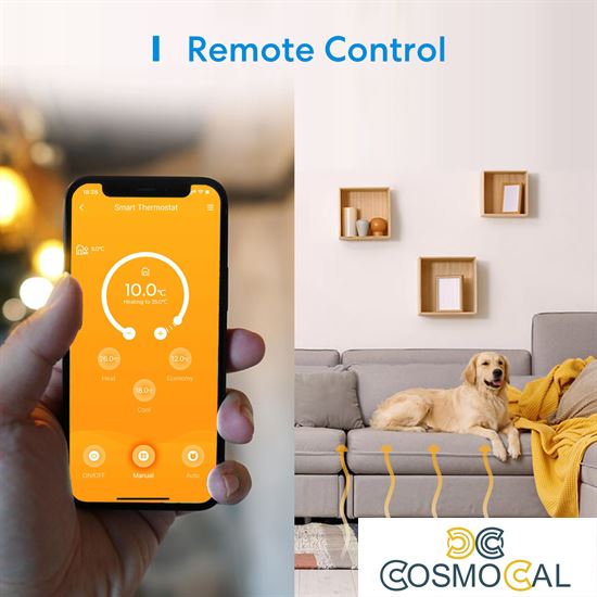 Meross Termostato da parete Smart Wi-Fi riscaldamento ad acqua A