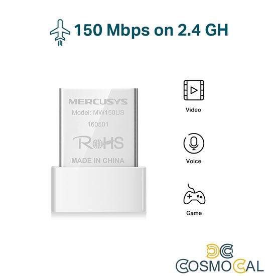 Mercusys Nano scheda Wireless N150 USB 2.4GHz - MW150US