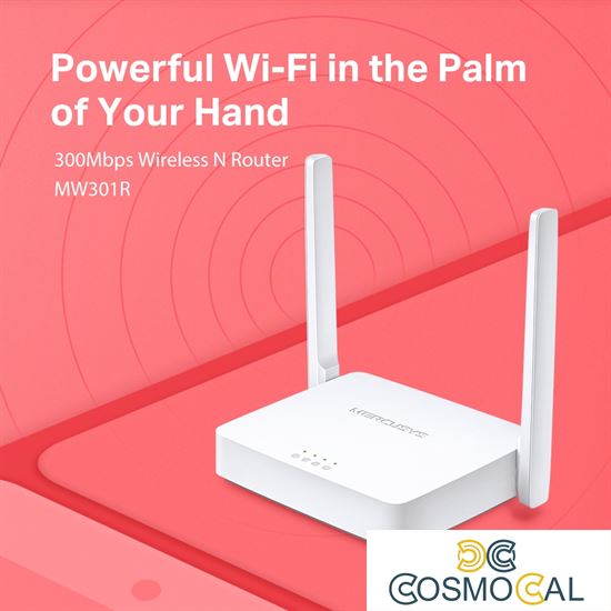Router Wi-Fi N300 2.4GHz  - Agile Config - Mercusys MW301R