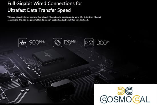 Router Wireless 1200Mbps Dual Band porte gigabit - Tenda AC9