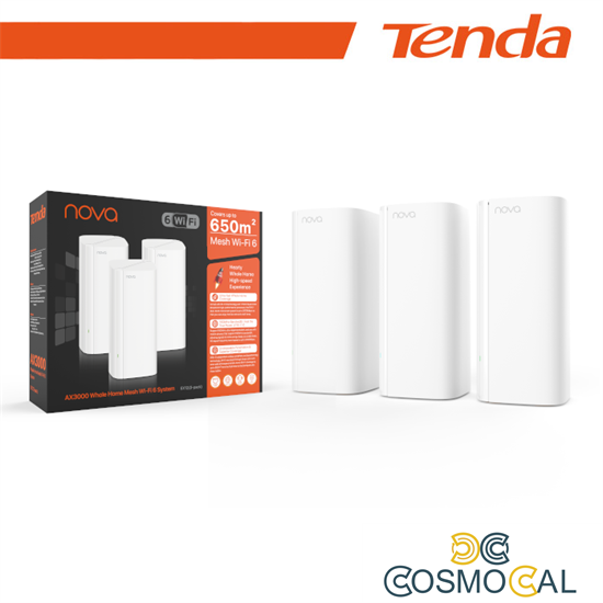 Tenda Sistema Mesh AX3000 Wi-Fi 6 2.4/5GHz - 3 pezzi