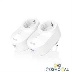 Tenda Kit adattatore Powerline Gigabit AV1000 Passthrough Adapte