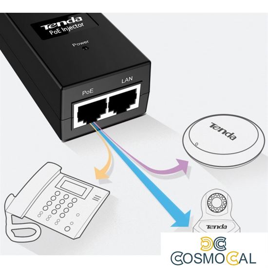 Tenda Alimentatore PoE 100Mbit IEEE 802.3af fino a 100m - POE15F