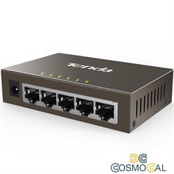 Tenda Switch 5 porte 10/100 case in metallo - TEF1005D