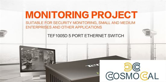 Tenda Switch 5 porte 10/100 case in metallo - TEF1005D