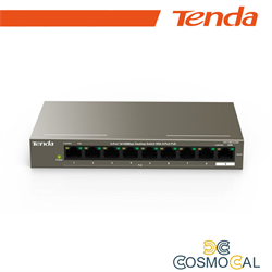 Tenda Switch 9 porte 10/100 8 porte PoE 63W - TEF1109P-8-63W