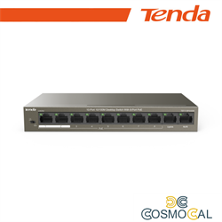 Tenda Switch Unmanaged 10/100Mbit PoE Desktop 63W - TEF1110P-8-6