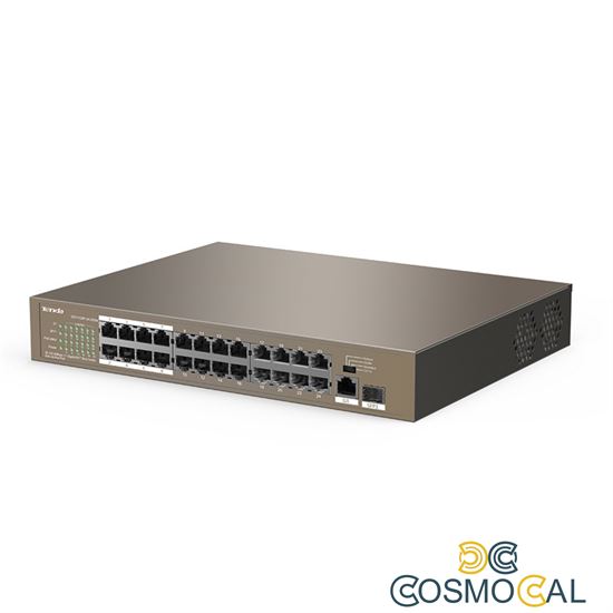 Tenda switch 24 ports PoE 10/100Mbps + 1 GE/SFP - Business