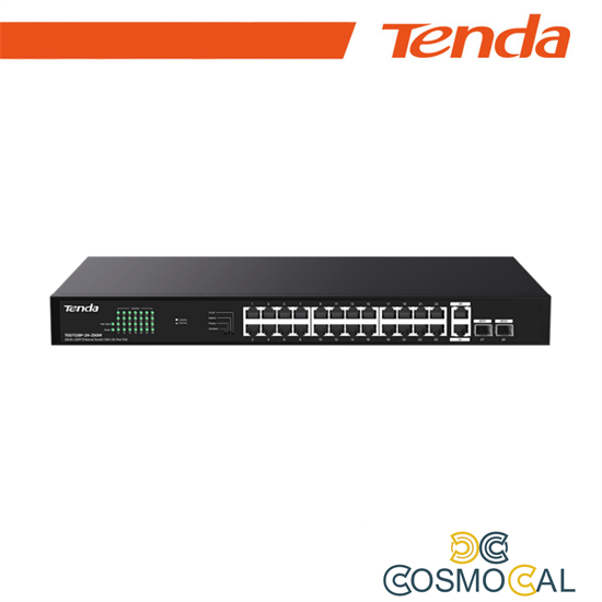 Tenda  26GE+2SFP Ethernet Switch With 24-Port PoE - TEG1128P-24-