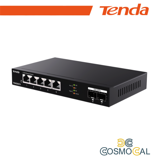 Tenda Switch con 5 porte LAN 2.5 Gbps e 2 porte 10 Gbps SFP+