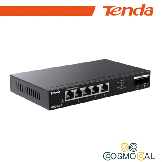 Tenda Switch con 5 porte LAN 2.5 Gbps e 2 porte 10 Gbps SFP+