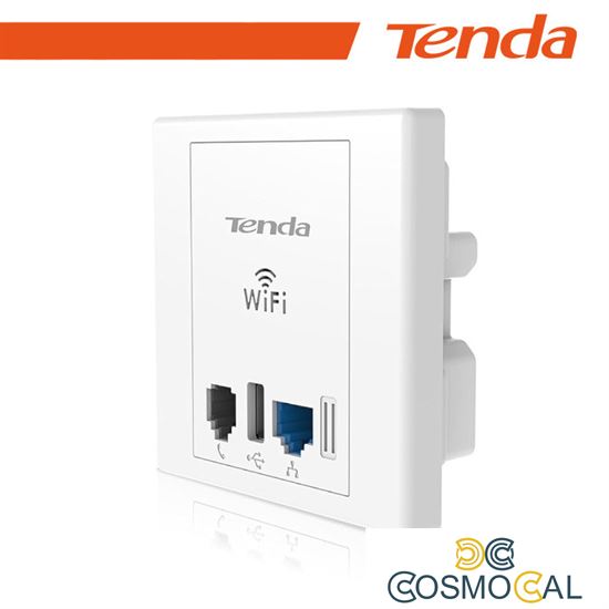 TENDA W6 AP a muro con WIFI e LAN USB N300 wireless