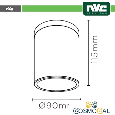 Downlight Sporgente IP54 - 8W 760LM 3000K 45°