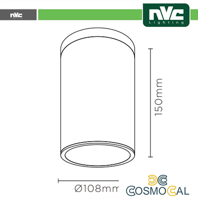 Downlight Sporgente IP54 - 12W 1080LM 3000K 35°