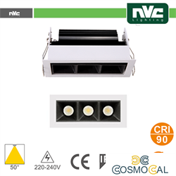 Incasso Multi lampada - 3X3W 530LM 4000K 50° >90CRI
