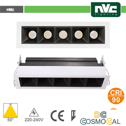 Incasso Multi lampada - 5X3W 970LM 4000K 50° >90CRI