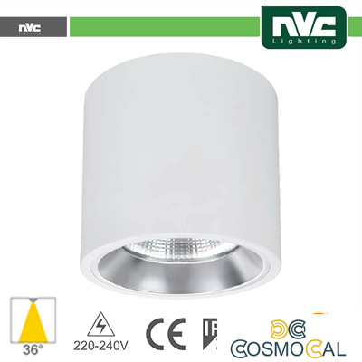 Downlight Sporgente - IP20 24W 2000LM 3000K 36°