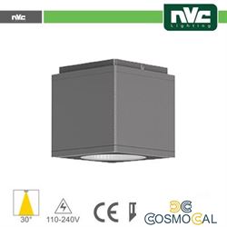 Downlight Cubo LED IP54 da soffitto - 12W 960lm 3000k 85°