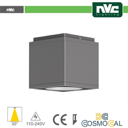 Downlight Cubo LED IP54 da soffitto - 12W 960lm 3000k 85°