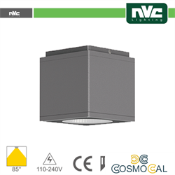 Downlight Cubo LED IP54 da soffitto - 8W 640lm 3000k 30°