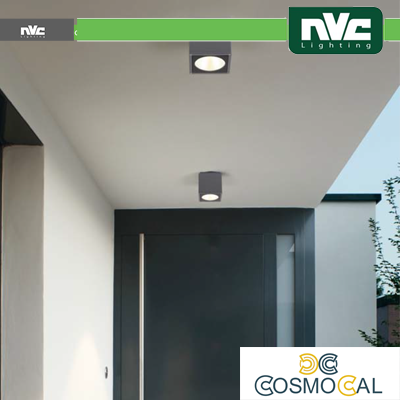 Downlight Cubo LED IP54 da soffitto - 8W 640lm 3000k 30°